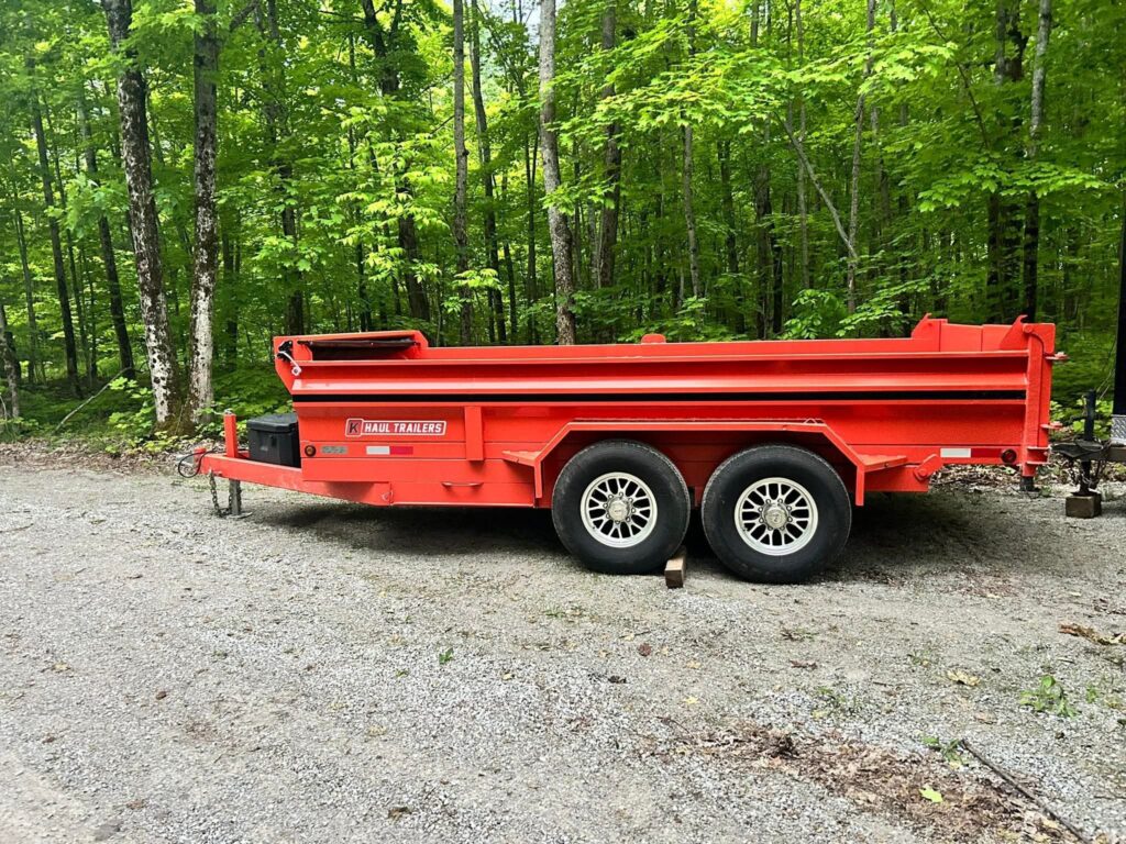 Dump Truck Trailer for rent on Manitoulin Island