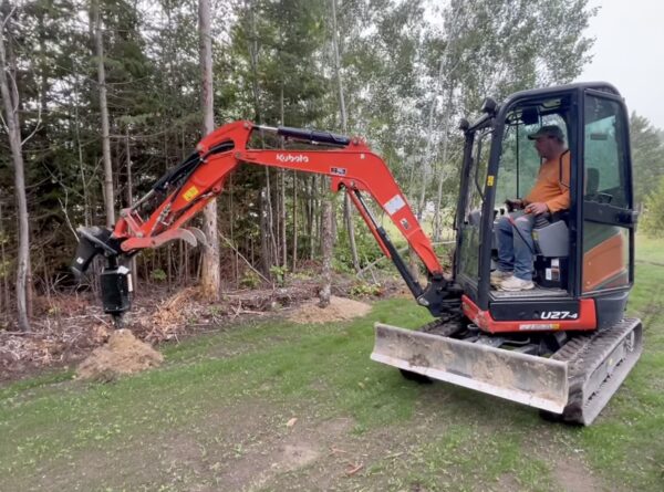 Post Hole Auger Attachment Rental - Image 2